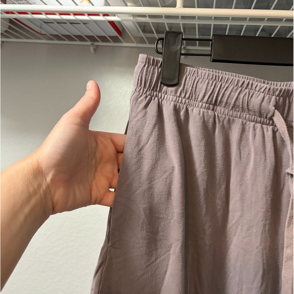 Comfrt Mauve Gray Lounge Shorts Drawstring Elastic‎ Waist Pockets MEDIUM - Picture 4 of 6